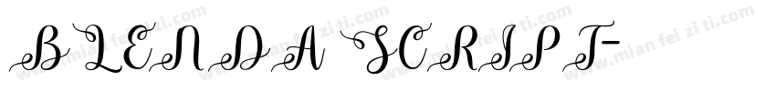 BLENDA SCRIPT字体转换